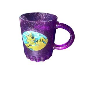 Purple Scooby-Doo Purple Plastic Cup Mug Handle Hanna-Barbera RARE Speckled